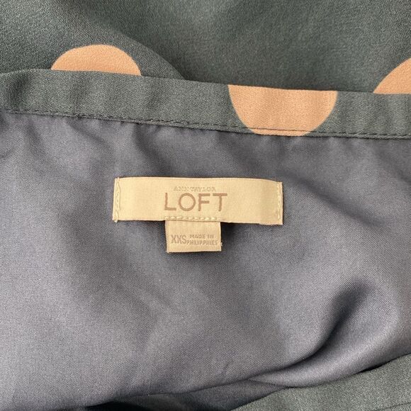 Ann Taylor Loft Polka Dot Skater Skirt - Picture 4 of 5